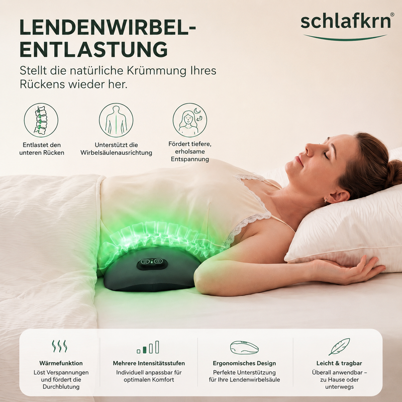 Lumbar massage pillow