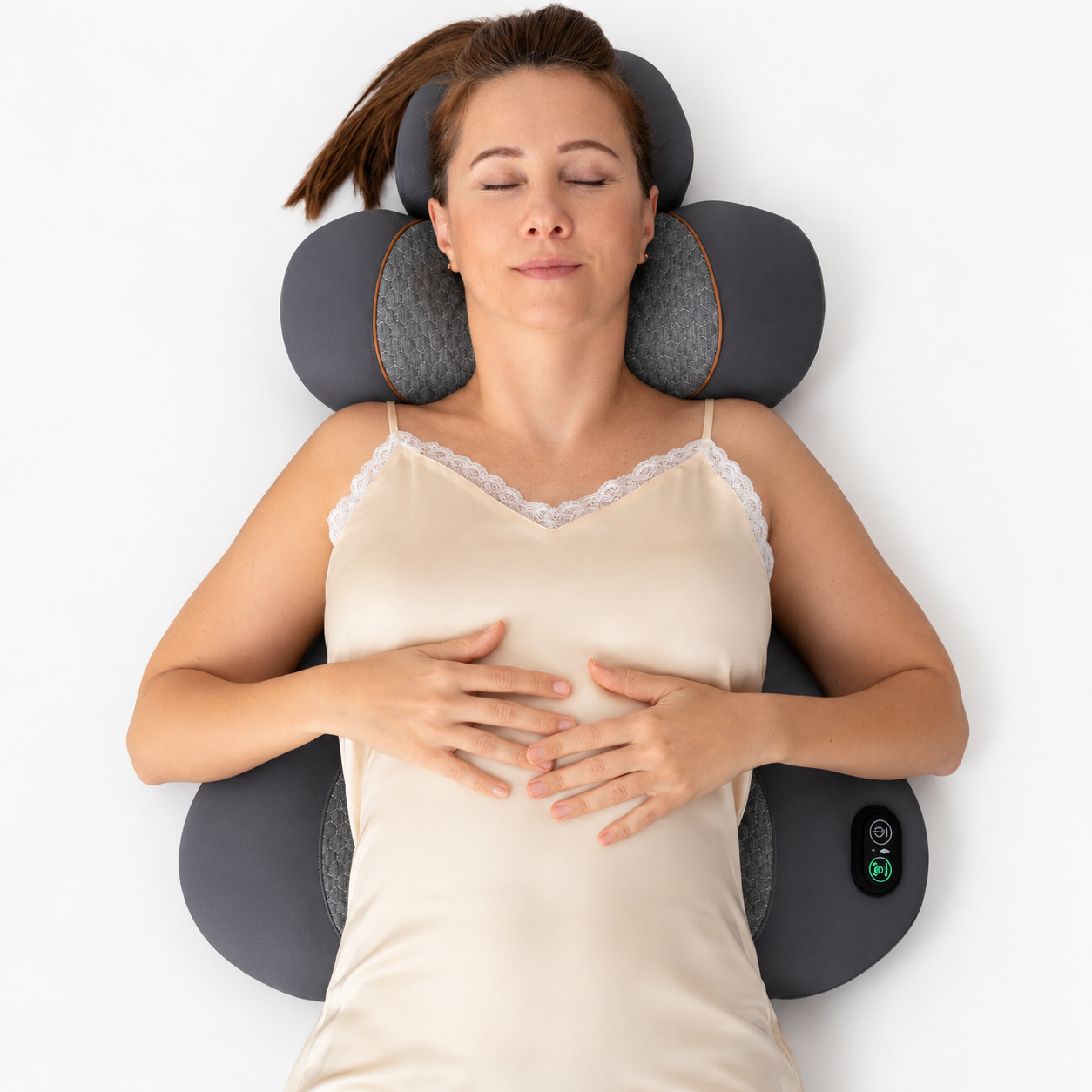 Lumbar massage pillow