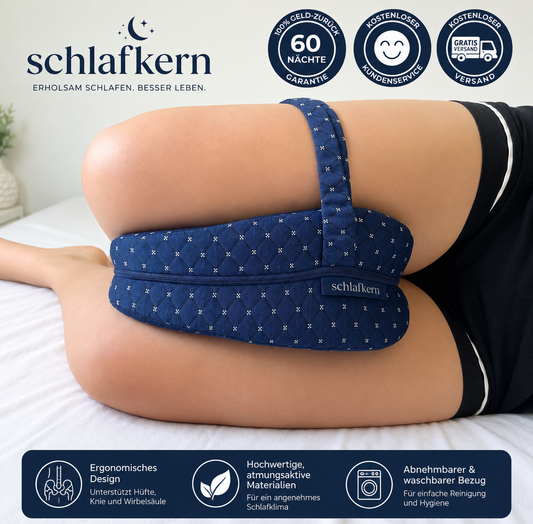 Memory Foam Leg Pillow for Side Sleeping and Travel