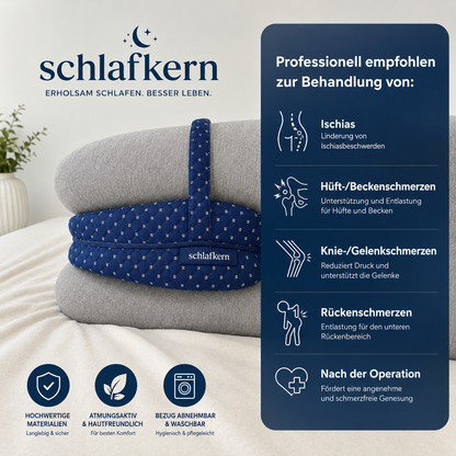 Memory Foam Leg Pillow for Side Sleeping and Travel