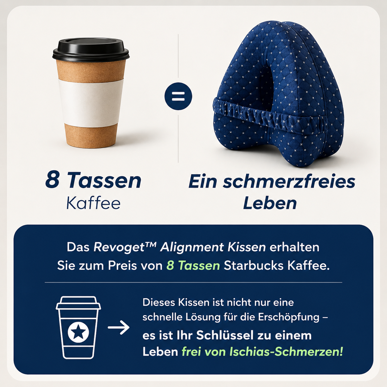 Memory Foam Leg Pillow for Side Sleeping and Travel