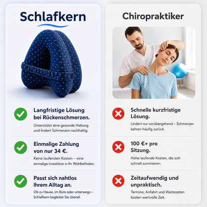 Memory Foam Leg Pillow for Side Sleeping and Travel